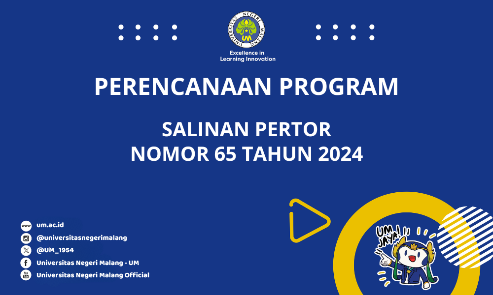 Salinan Pertor Nomor 65 Tahun 2024 tentang Kebijakan Program Kerja UM Tahun 2025