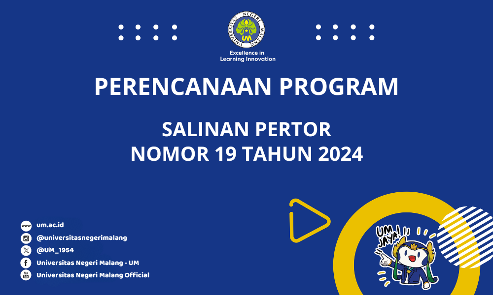Salinan Pertor Nomor 19 Tahun 2024 Kebijakan Program Kerja UM Tahun 2024